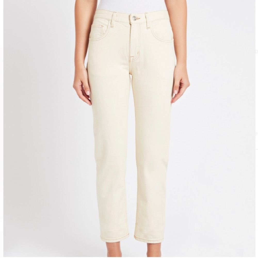 Current Elliot The Fling Light Beige/Cream Ankle Length Jeans size 29